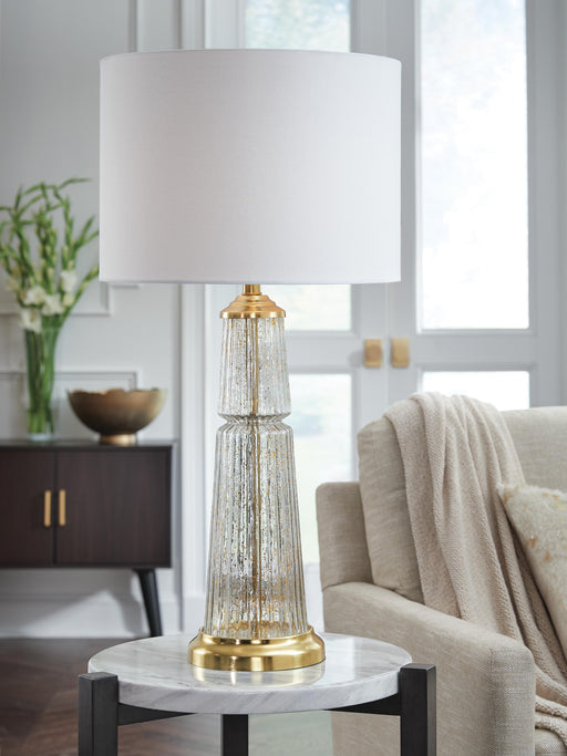 Bakersboro Clear/Gold Finish Table Lamp - L430884