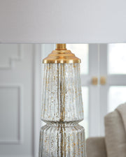 Bakersboro Clear/Gold Finish Table Lamp - L430884