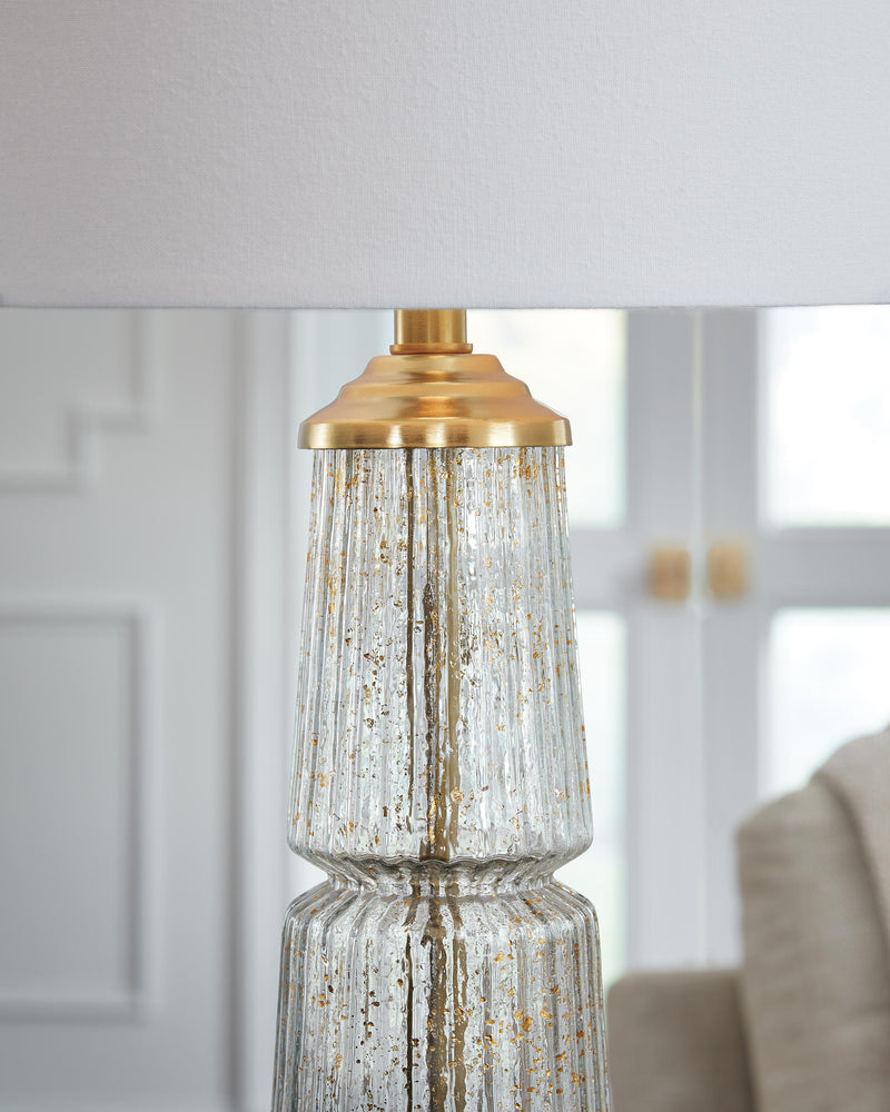 Bakersboro Clear/Gold Finish Table Lamp - L430884