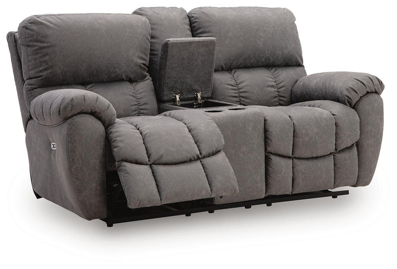 Bakerstein Galaxy Power Reclining Loveseat with Console - PC1250318