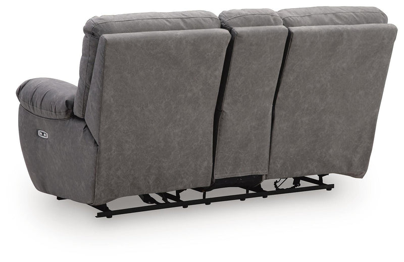 Bakerstein Galaxy Power Reclining Loveseat with Console - PC1250318