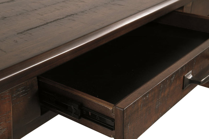 Baldridge Rustic Brown Home Office Desk - Gate FurnitureOffice Desks