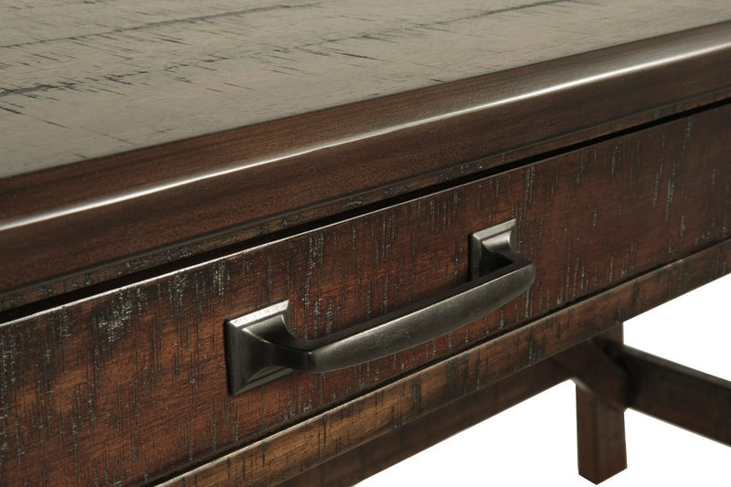 Baldridge Rustic Brown Home Office Desk - Gate FurnitureOffice Desks