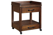 Baldridge Rustic Brown Printer Stand - Gate FurniturePrinter Stand