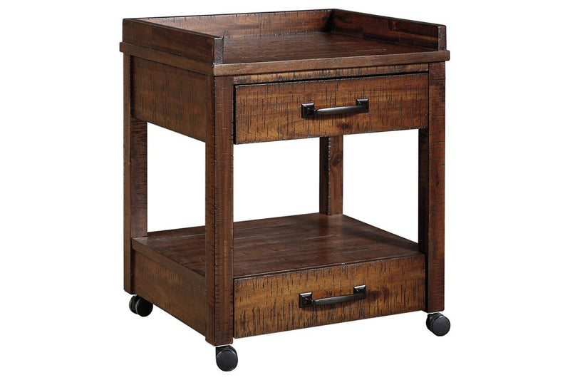 Baldridge Rustic Brown Printer Stand - Gate FurniturePrinter Stand