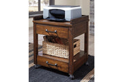 Baldridge Rustic Brown Printer Stand - Gate FurniturePrinter Stand