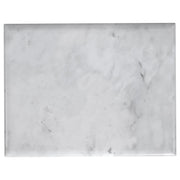 Baldwin Rectangular Marble Top Side Table White and Gold - 930091
