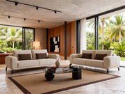 Balea 4-pieces (2 Sofa & 2 Chair) Livingroom in Cream - 200-ZEN-BAL-CRE-3311