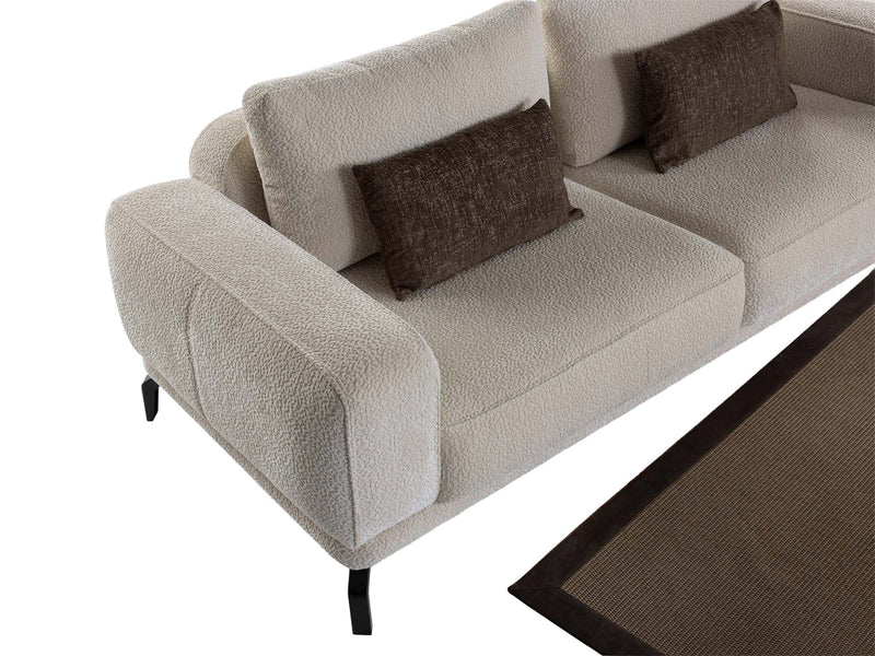 Balea 4-pieces (2 Sofa & 2 Chair) Livingroom in Cream - 200-ZEN-BAL-CRE-3311