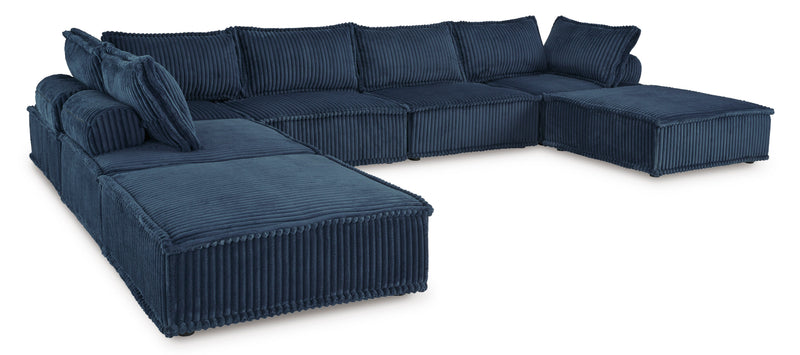 Bales Navy 7 - Piece Modular Seating - Gate FurnitureSectional