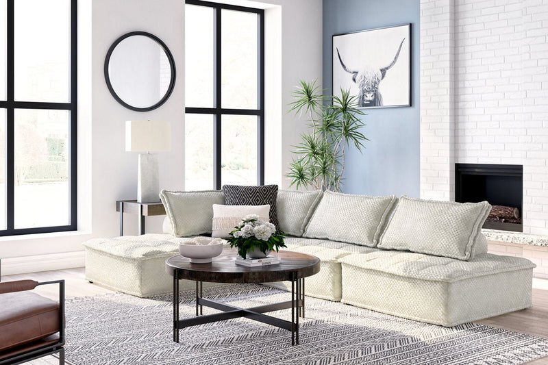 Bales Taupe 4 - Piece Modular Seating - Gate FurnitureSectional