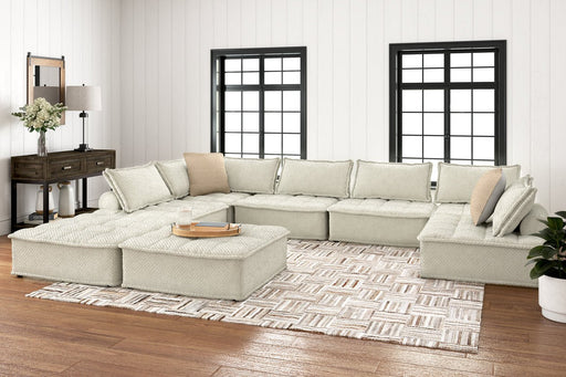 Bales Taupe 8 - Piece Modular Seating - Gate FurnitureSectional