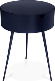 Bali Iron Side Table | Nightstand in Blue - 835Navy