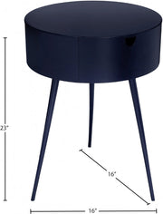 Bali Iron Side Table | Nightstand in Blue - 835Navy