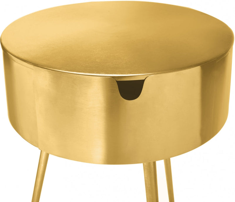 Bali Iron Side Table | Nightstand in Gold - 835Gold