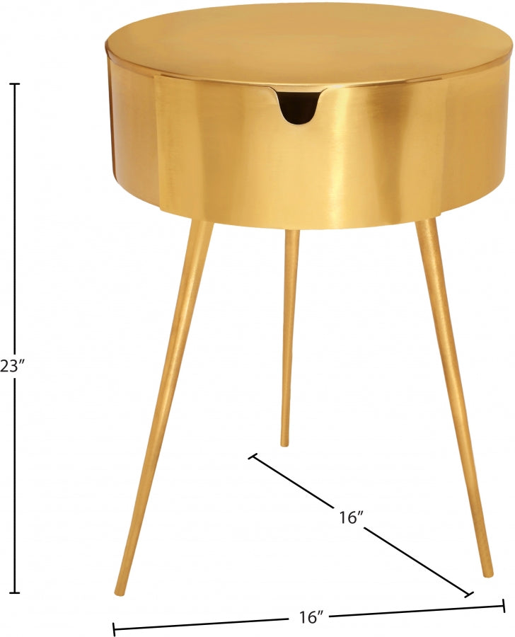 Bali Iron Side Table | Nightstand in Gold - 835Gold