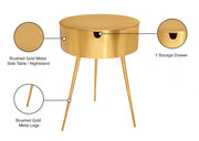 Bali Iron Side Table | Nightstand in Gold - 835Gold