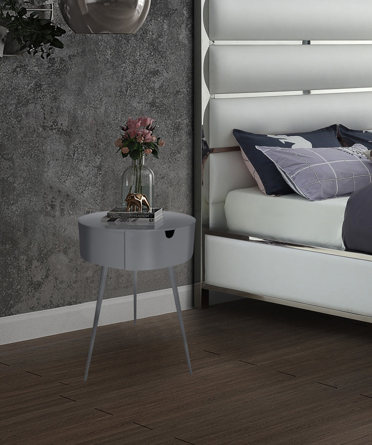 Bali Iron Side Table | Nightstand in Grey - 835Grey