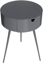 Bali Iron Side Table | Nightstand in Grey - 835Grey