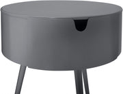 Bali Iron Side Table | Nightstand in Grey - 835Grey