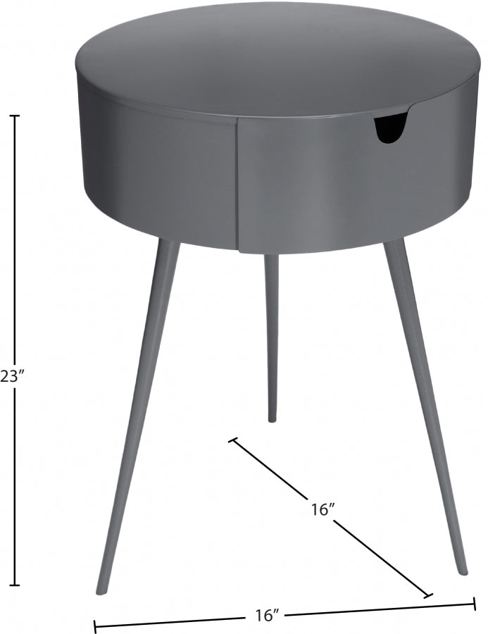 Bali Iron Side Table | Nightstand in Grey - 835Grey