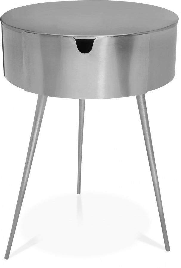Bali Iron Side Table | Nightstand in Silver - 835Silver