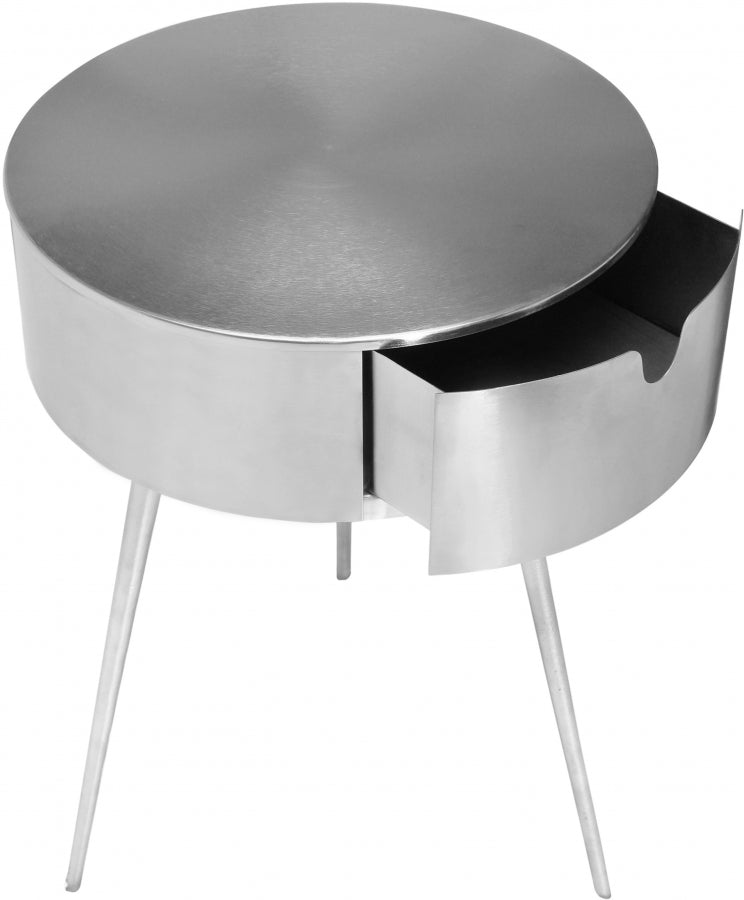 Bali Iron Side Table | Nightstand in Silver - 835Silver