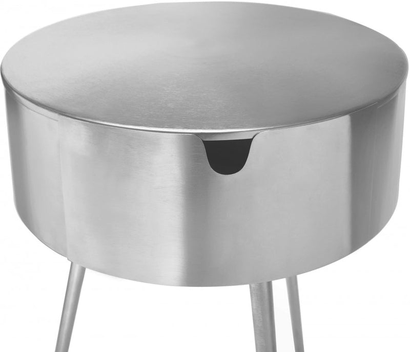 Bali Iron Side Table | Nightstand in Silver - 835Silver