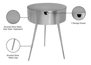 Bali Iron Side Table | Nightstand in Silver - 835Silver