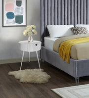 Bali Iron Side Table | Nightstand in White - 835White