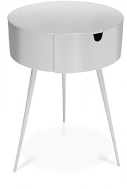 Bali Iron Side Table | Nightstand in White - 835White