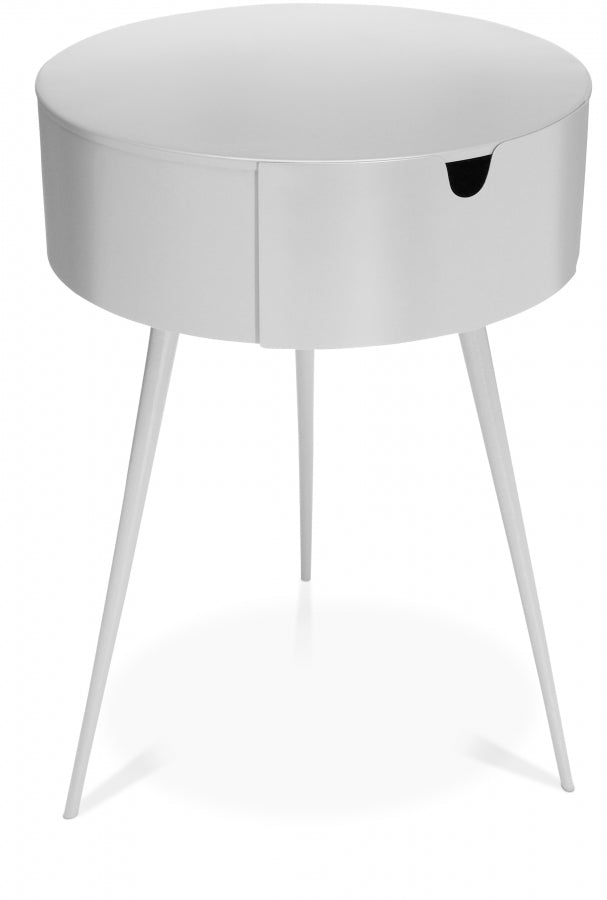Bali Iron Side Table | Nightstand in White - 835White