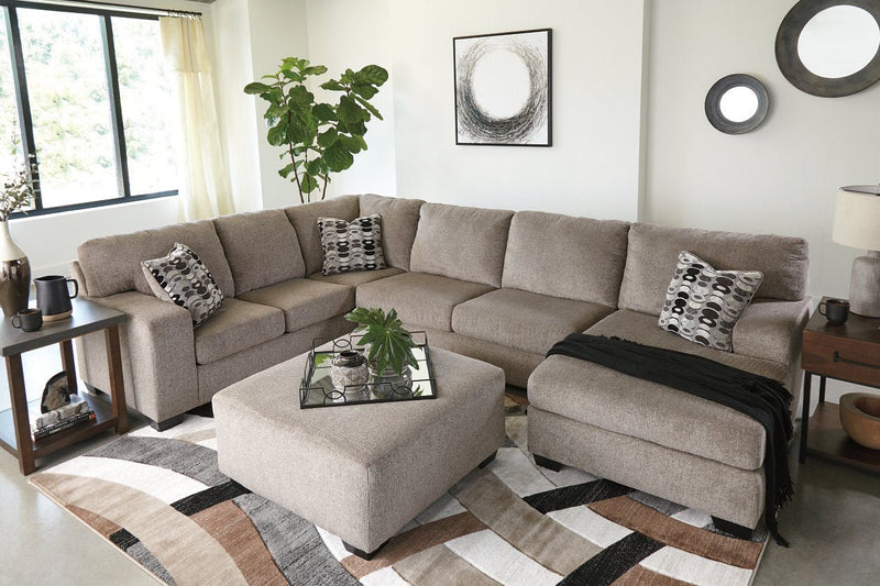Ballinasloe Platinum Oversized Ottoman - Gate FurnitureOttoman