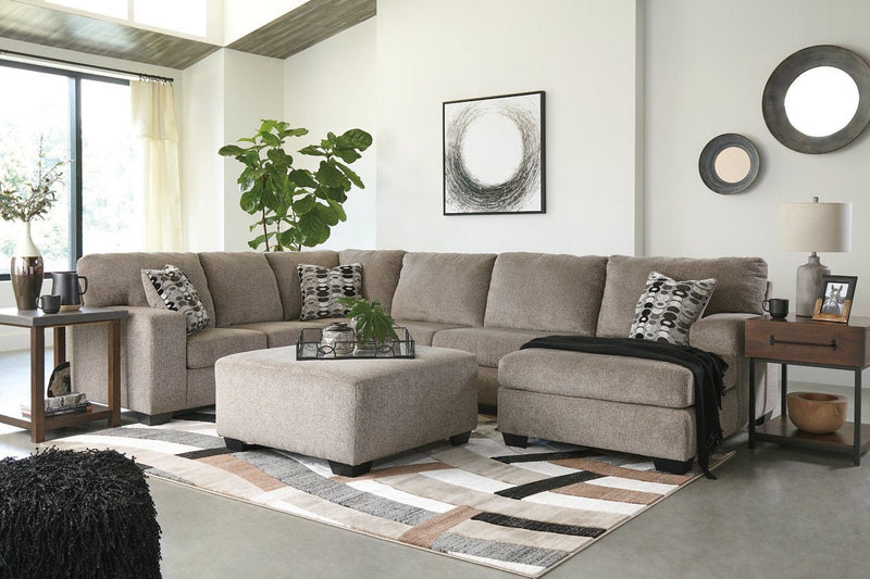 Ballinasloe Platinum Oversized Ottoman - Gate FurnitureOttoman
