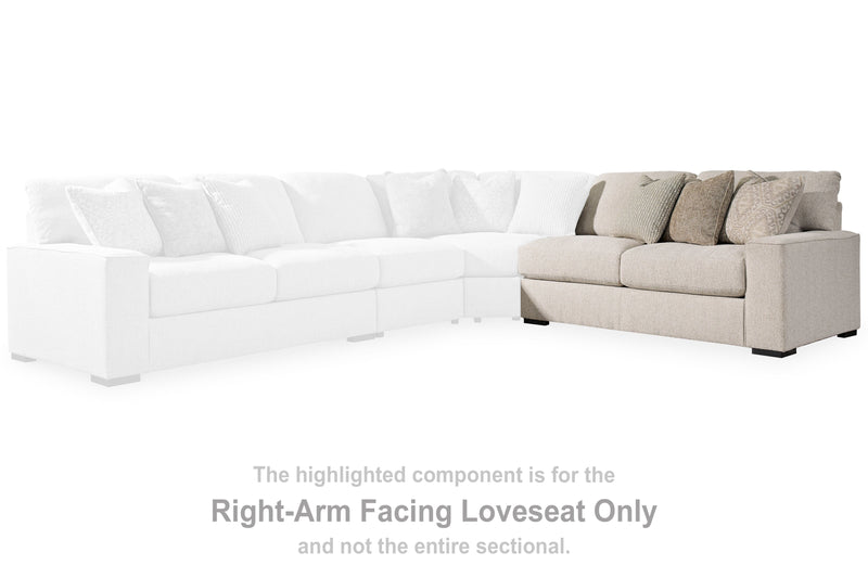Ballyton Sand Right-Arm Facing Loveseat - 2510256