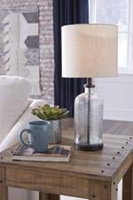 Bandile Clear/Bronze Finish Table Lamp - Gate FurnitureTable Lamp