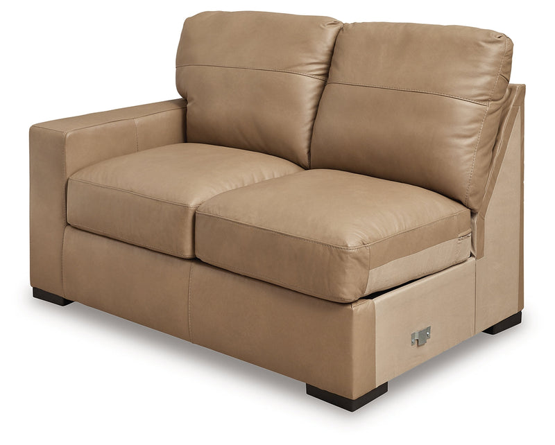 Bandon Toffee Left-Arm Facing Loveseat - 3800655