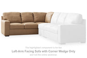 Bandon Toffee Left-Arm Facing Sofa with Corner Wedge - 3800648