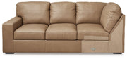 Bandon Toffee Left-Arm Facing Sofa with Corner Wedge - 3800648