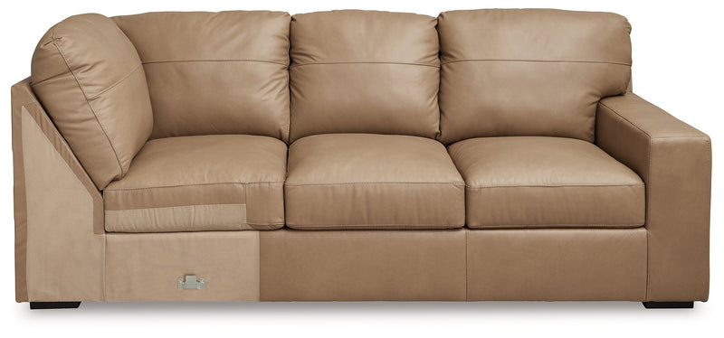Bandon Toffee Right-Arm Facing Sofa with Corner Wedge - 3800649
