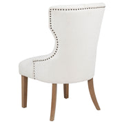 Baney Fabric Upholstered Dining Side Chair Beige and Rustic Honey - 104507