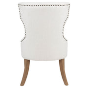 Baney Fabric Upholstered Dining Side Chair Beige and Rustic Honey - 104507