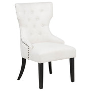 Baney Fabric Upholstered Dining Side Chair Cream and Black - 115572
