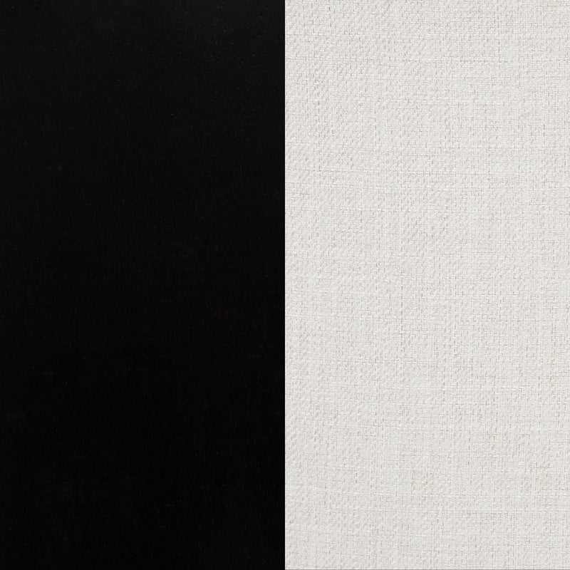 Baney Fabric Upholstered Dining Side Chair Cream and Black - 115572