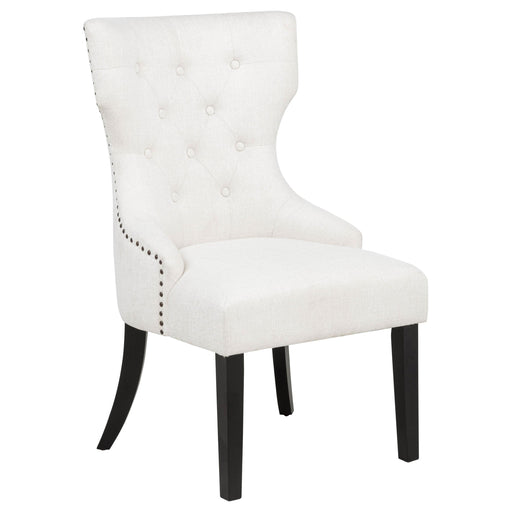 Baney Fabric Upholstered Dining Side Chair Cream and Black - 115572