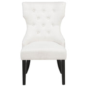 Baney Fabric Upholstered Dining Side Chair Cream and Black - 115572