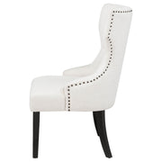 Baney Fabric Upholstered Dining Side Chair Cream and Black - 115572