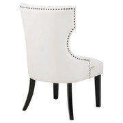 Baney Fabric Upholstered Dining Side Chair Cream and Black - 115572