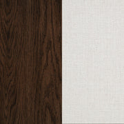 Baney Fabric Upholstered Dining Side Chair Cream and Dark Oak - 104507DOK