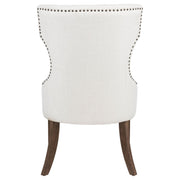 Baney Fabric Upholstered Dining Side Chair Cream and Dark Oak - 104507DOK